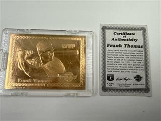PROMINT The Gold Card Collector Series Frank Thomas MLB Collectible